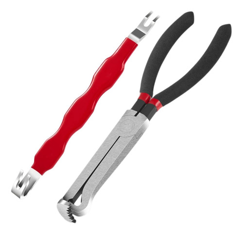 Electrical Disconnect Pliers Sturdy Automotive Straight Red