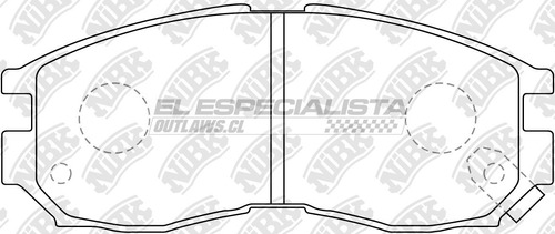 Pastillas De Freno Mitsubishi Galant 2.0 1989 Nibk Delantera