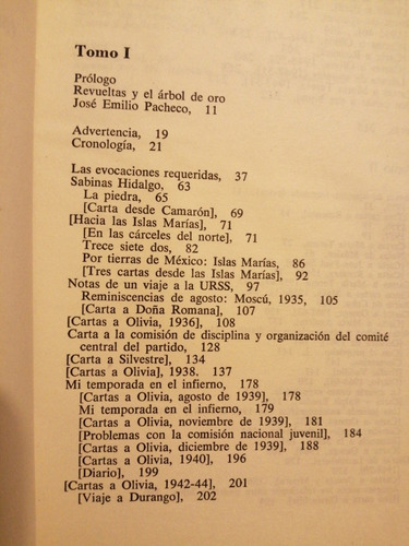Imagen 4 de 4 de Las Evocaciones Requeridas I De José Revueltas