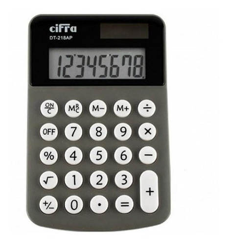 Imagen 3 de 3 de Calculadora De Mano Cifra Dt 218