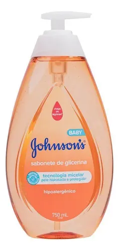 Sabonete Líquido De Glicerina Da Cabeça Aos Pés Com Johnson's Bab...