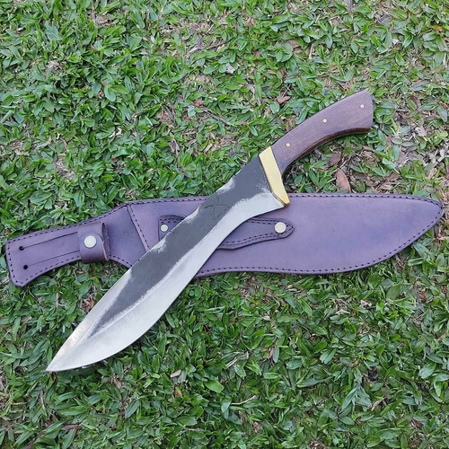 Imagem 9 de 9 de Faca Bushcraft Kukri Machete Zanline Artesanal 12' Pol Facão