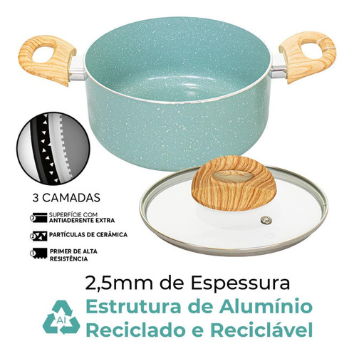 Conjunto De Panelas De Indução E Panela Pressão Botanika 6pç