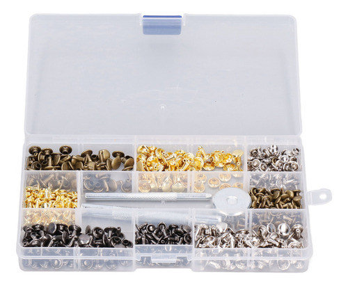 Remache Diy Rivet De Piel, 240 Unidades, Tubulares, 2 Tamaño