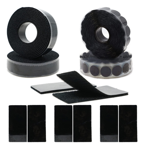 Ecohomes Rollo De Cinta De Velcro + 8 Tiras Con Adhesivo + 2