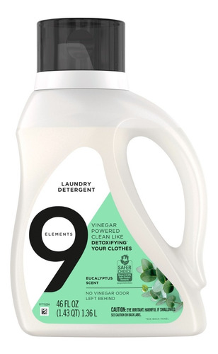 Detergente Vegetal 9 Elements Eucalyptus 1,3 Litros