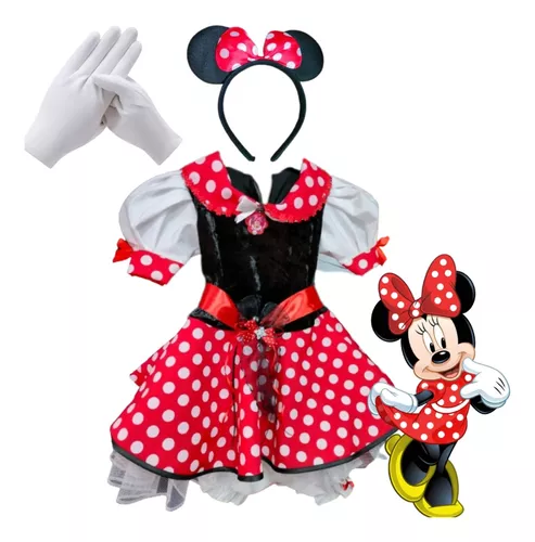 Disfraz Minnie Mouse Para Niñas De 2 A 6 Años