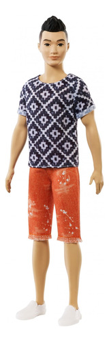 Muñeca Barbie Ken Fashionistas, Original Con Camisa Geométri
