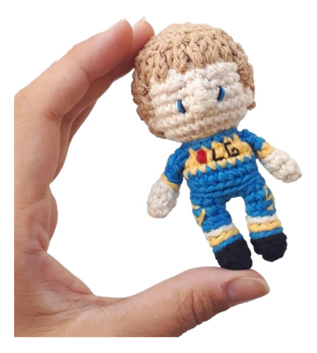 Muñeco Martín Palermo Boca Jrs. Amigurumi Tejido - Pipelino
