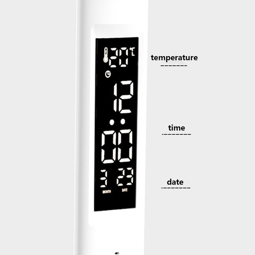 Candeeiro De Mesa V Novo Relógio Eletrônico Led Recarga Dobr