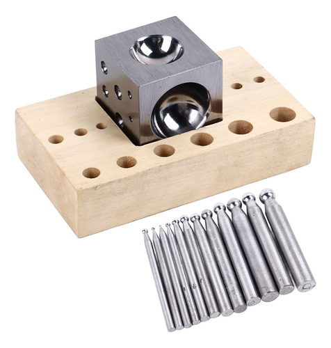 Conjunto Dapping Block Para Fabricação De Joias, 14 Peças Do