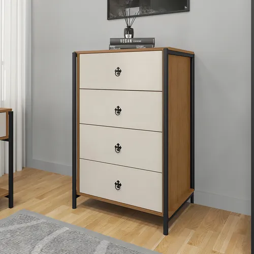 Cómoda de dormitorio Sevilla con 4 cajones