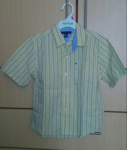 Camisa Tommy Hilfiger T5 Usada 9 Puntos Niños 4 A 5 Años