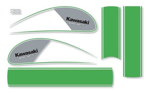 Kit Adesivos Emblema Compativel Kawasaki Vulcan S 2016 003