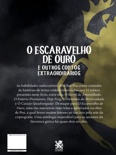 O Escaravelho De Ouro E Outros Contos Extraordinários: Capa Especial + Marcador De Páginas, De Poe, Edgar Allan., Vol. 1. Editorial Camelot, Capa Mole Em Português