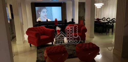 Imagem 7 de 30 de Casa Com 4 Dormitórios À Venda, 261 M² Por R$ 3.500.000,00 - Camboinhas - Niterói/rj - Ca1217