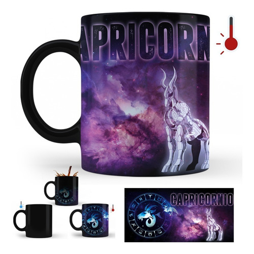 Taza Mágica Caballeros Del Zodiaco 12 Signos Del Zodiaco