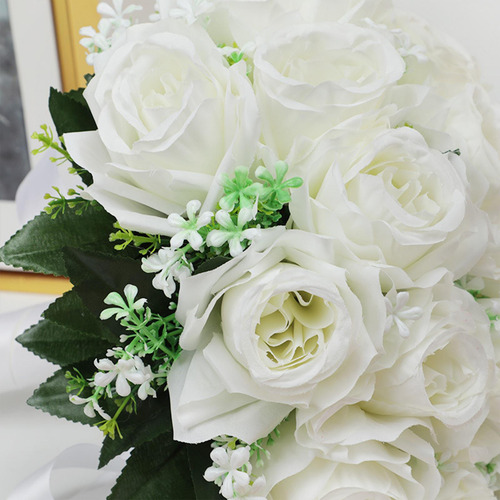 Ramo De Novia Con Flores Artificiales, Ramo De Novia