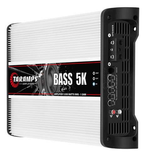 Modulo Taramps Bass5k 5000w 1 Ohm Amplificador 5000 5k Para Subwoofers Graves Subgraves 5000 Rms 1 Canal Som Automotivo