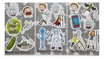 Comprar Stickers Rick And Morty X3 Planchas Licencia Oficial
