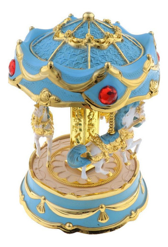 Carrusel Horse Music Box Round Caja De Para Niñas Niños