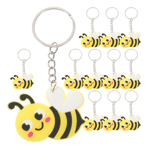 Xiaery Llavero Con Forma De Abeja De Dibujos Animados Con