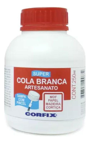 Cola Branca Artesanato Corfix - Super Adesiva