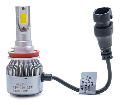 Foco Hyper Led Base H16 12/24 Volts 36 W, 3800 Lum, 6000 K