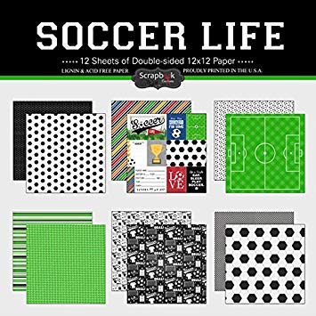 Scrabook Customs Tematica Papel Scrapbook Kit Futbol Vida