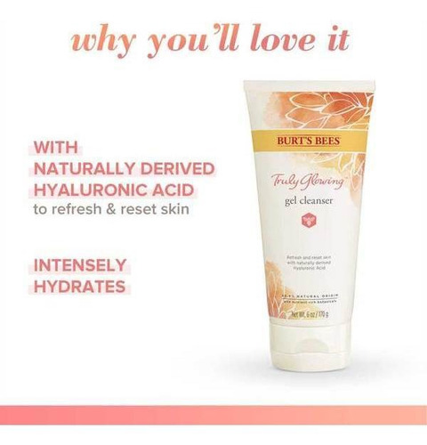 Imagen 5 de 5 de Limpiador En Gel Burt's Bees Truly Glowing 170 Gr