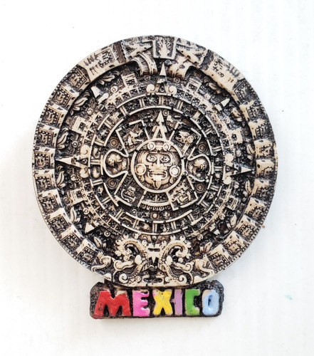 Imán Souvenir Calendrario Azteca De Resina