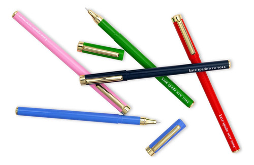Juego De 5 Bolígrafos De Punta Fina, Bolígrafos Color...