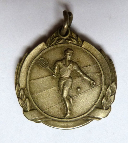 Antigua Medalla De Tenis Veteranos Dobles 1975