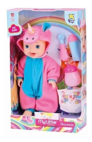 Imagem 2 de 2 de My Little Collection Bebê Unicórnio Divertoys 8034