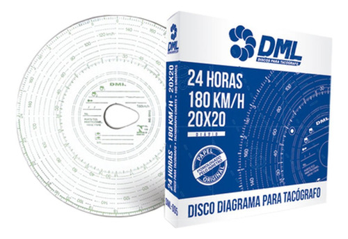 Disco Diagrama 24 Horas Escala 180km Dml005 Dml