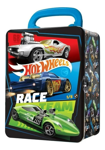 Exhibidor Para Colección Intek Hot Wheels Color Negro 10cm De Alto 15cm De Ancho 23cm De Profundidad