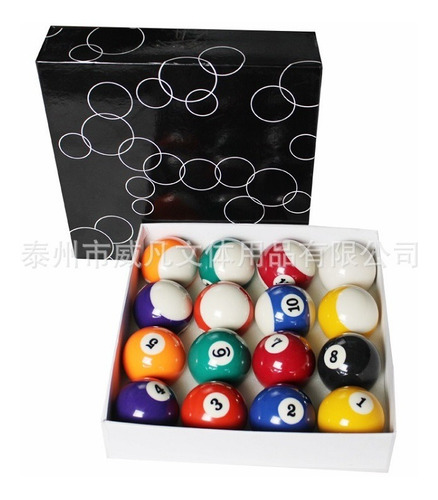 Imagen 3 de 6 de Juego De Bolas De Billar Para Pool Modelo Economico Guantes