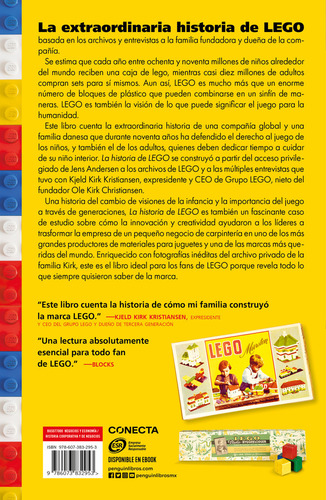 La Historia De Lego: Cómo Un Juguete Despertó La Imaginación Del Mundo, De Jens Andersen., Vol. 1.0. Editorial Conecta, Tapa Blanda, Edición 1.0 En Español, 2023