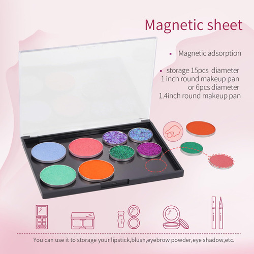 Ajltpa - Paleta Magnética De Maquillaje Con Parte Superior T