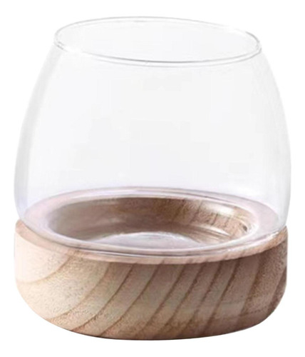 Macetero De Cristal Para Decoración De Escritorio, Pequeño