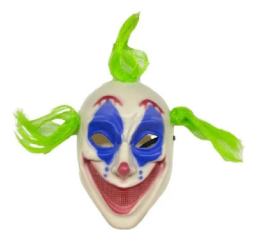 Máscara Palhaço Assassino It Verde Carnaval Terror Festa Palhaço Terror