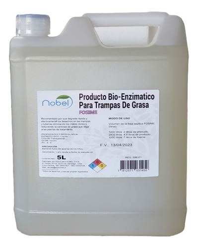 Fosime / Tratamiento Bioenzimático / Trampa Grasas / 5lt
