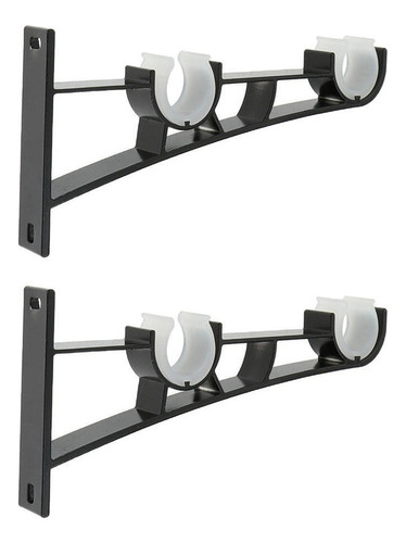 T Soporte Para Barras De Cortina De Doble Cortina