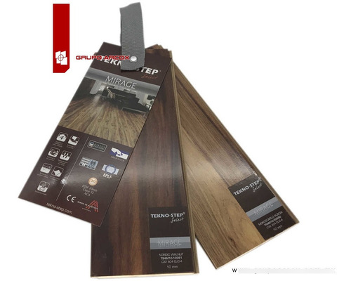 Imagen 5 de 6 de Caja Piso Laminado Teknostep Mirage Montecarlo Acacia 10mm