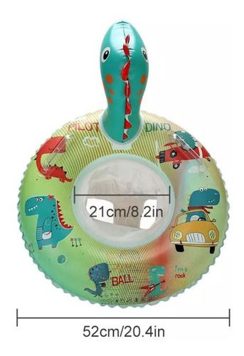 Boia Dinossauro Com Fralda Infantil Piscina Mar
