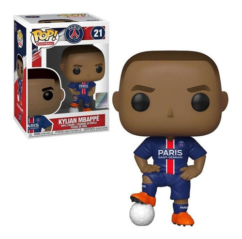 Boneco Kylian Mbappé 21 Paris Saint-germain Funko Pop