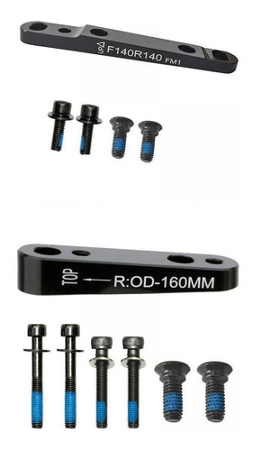 Kit De Adaptador De Disco De Bicicleta Delantero Y Trasero,