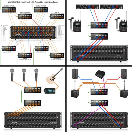 4ch Xlr Audio Over Ethernet Drop Box - 4 Channel Snake - ...