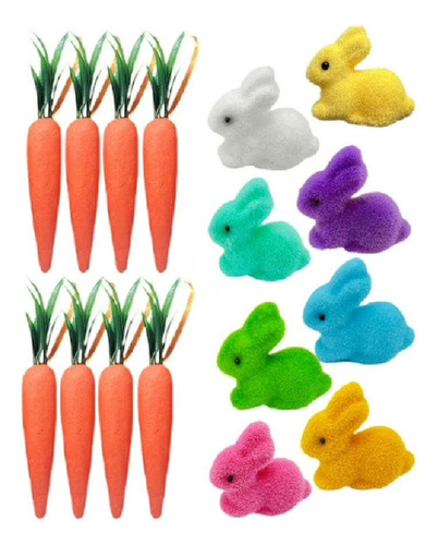 Adorno De Zanahoria Con Forma De Conejo De Pascua, Relleno D