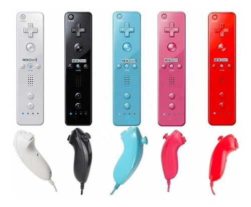 Wii U Mote Remote Motion Plus Nunchuk Correa Funda Colores Wiimote